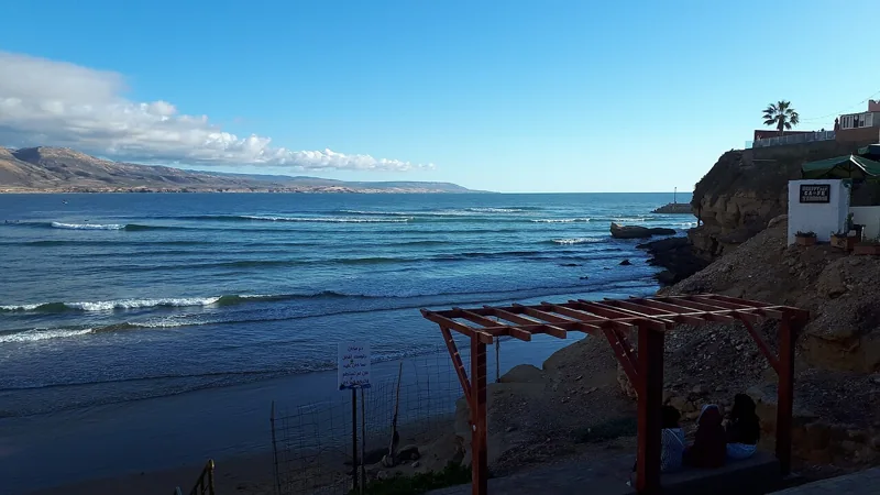 Long lines rolling into the bay