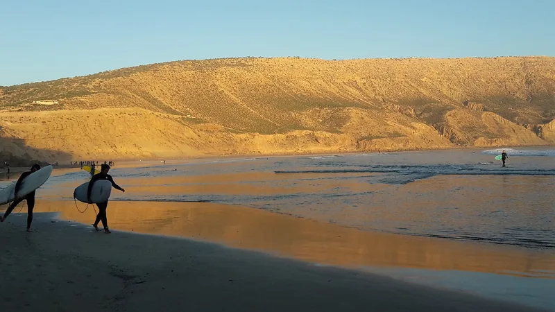 A walk with the last light